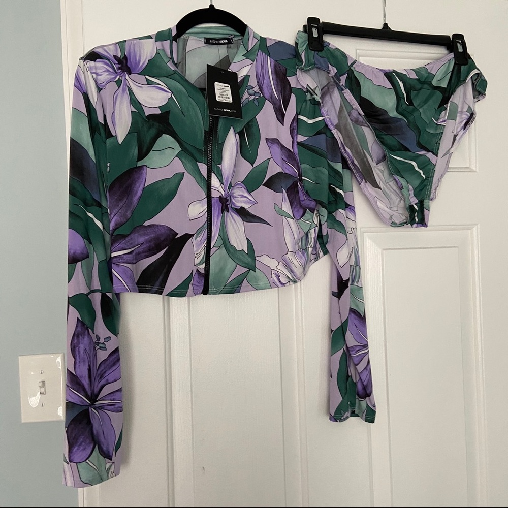 Plus size two piece swimsuit